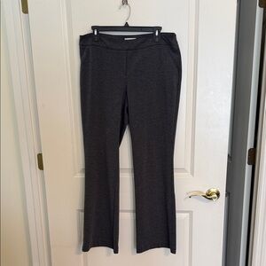 New York & Co Women's Dark Heather Gray Knit Dress Pants L